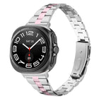 Three Beads Slim Stainless Steel Watch Band