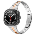 Three Beads Slim Stainless Steel Watch Band