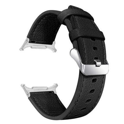 Dual Sides Lychee Genuine Leather Watch Band