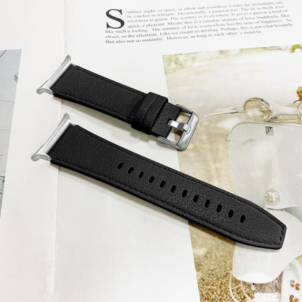 Dual Sides Lychee Genuine Leather Watch Band