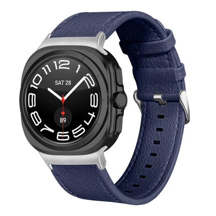 Dual Sides Lychee Genuine Leather Watch Band