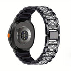 Triple Beads Diamond Metal Watch Band