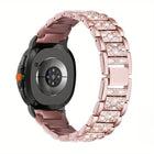 Triple Beads Diamond Metal Watch Band