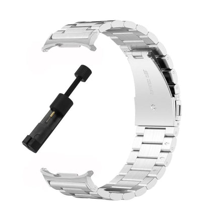 Three Beads Stainless Steel Watch Band with Removal Tool, For Samsung Galaxy Watch Ultra 47mm / Ultra 2025, For Samsung Galaxy Watch8 / Watch8 Classic - DealBuddy