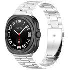Three Beads Stainless Steel Watch Band with Removal Tool, For Samsung Galaxy Watch Ultra 47mm / Ultra 2025, For Samsung Galaxy Watch8 / Watch8 Classic - DealBuddy