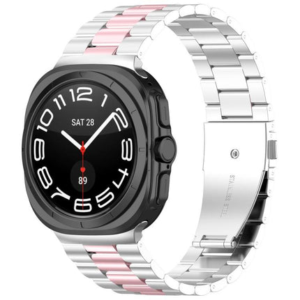 Three Beads Stainless Steel Watch Band with Removal Tool, For Samsung Galaxy Watch Ultra 47mm / Ultra 2025, For Samsung Galaxy Watch8 / Watch8 Classic - DealBuddy