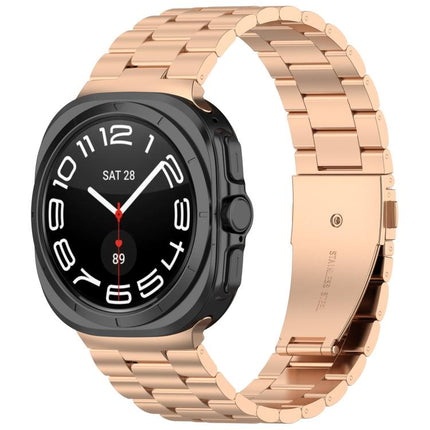Three Beads Stainless Steel Watch Band with Removal Tool, For Samsung Galaxy Watch Ultra 47mm / Ultra 2025, For Samsung Galaxy Watch8 / Watch8 Classic - DealBuddy
