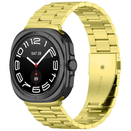 Three Beads Stainless Steel Watch Band with Removal Tool, For Samsung Galaxy Watch Ultra 47mm / Ultra 2025, For Samsung Galaxy Watch8 / Watch8 Classic - DealBuddy