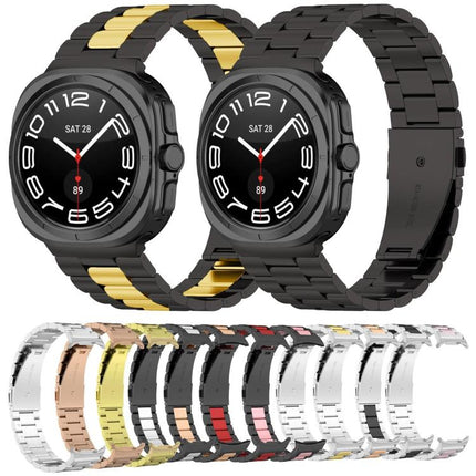 Three Beads Stainless Steel Watch Band with Removal Tool