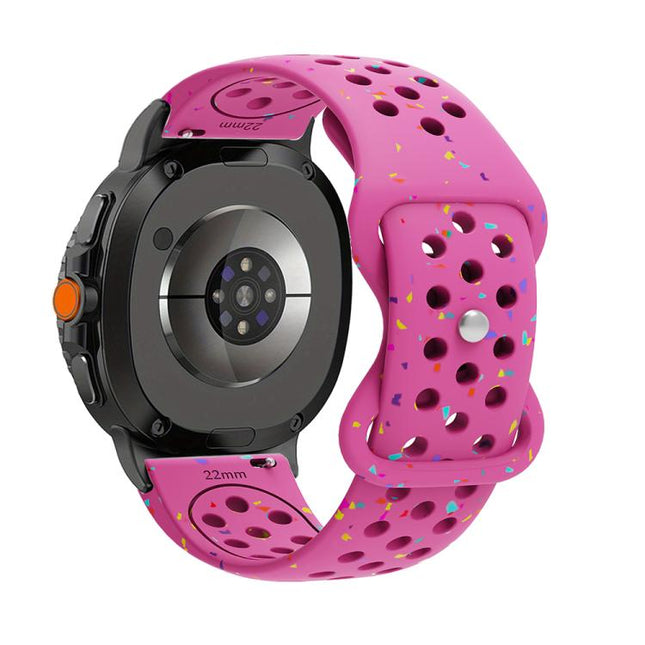 Eco-Friendly Granular Colorful Dots Silicone Watch Band