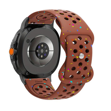 Eco-Friendly Granular Colorful Dots Silicone Watch Band, For Samsung Galaxy Watch8 / Watch8 Classic - DealBuddy