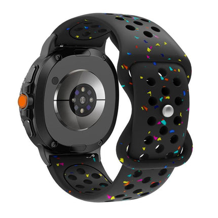 Eco-Friendly Granular Colorful Dots Silicone Watch Band, For Samsung Galaxy Watch8 / Watch8 Classic - DealBuddy