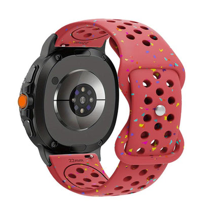 Eco-Friendly Granular Colorful Dots Silicone Watch Band, For Samsung Galaxy Watch8 / Watch8 Classic - DealBuddy