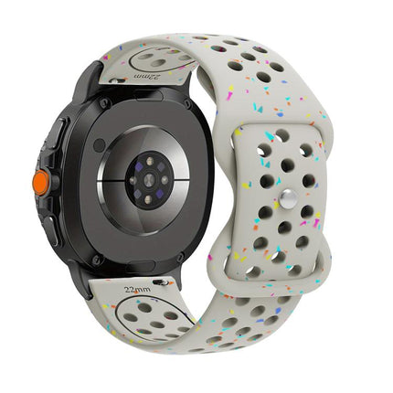 Eco-Friendly Granular Colorful Dots Silicone Watch Band, For Samsung Galaxy Watch8 / Watch8 Classic - DealBuddy