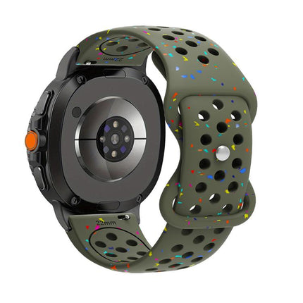 Eco-Friendly Granular Colorful Dots Silicone Watch Band, For Samsung Galaxy Watch8 / Watch8 Classic - DealBuddy