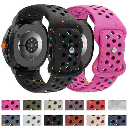 Eco-Friendly Granular Colorful Dots Silicone Watch Band