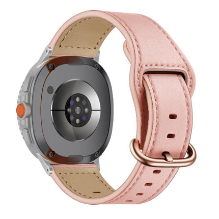 Classic Buckle Genuine Leather Watch Band, For Samsung Galaxy Watch8 / Watch8 Classic - DealBuddy