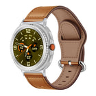 Classic Buckle Genuine Leather Watch Band, For Samsung Galaxy Watch8 / Watch8 Classic - DealBuddy