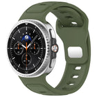 Reverse Buckle Single Color Silicone Watch Band