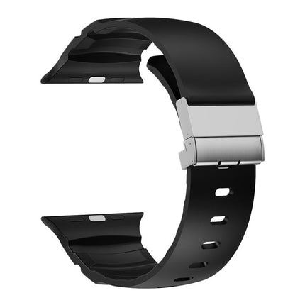 Magnetic Clasp Silicone Watch Band, For Apple Watch 46mm / 49mm / 45mm / 44mm - DealBuddy