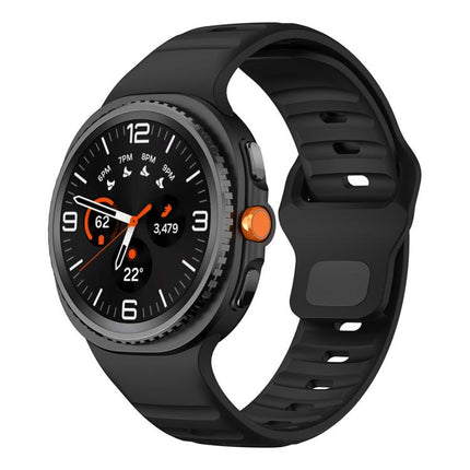 Wave Reverse Buckle Silicone Watch Band