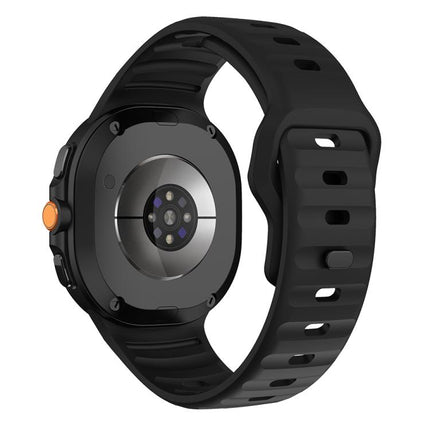 Wave Reverse Buckle Silicone Watch Band
