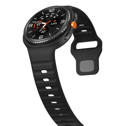 Wave Reverse Buckle Silicone Watch Band