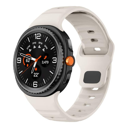 Wave Reverse Buckle Silicone Watch Band