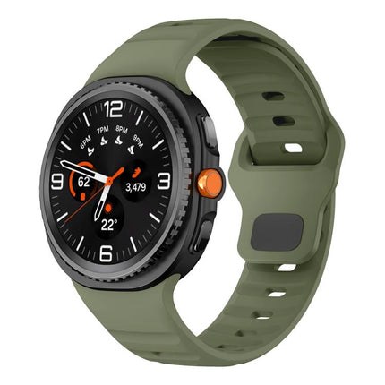 Wave Reverse Buckle Silicone Watch Band