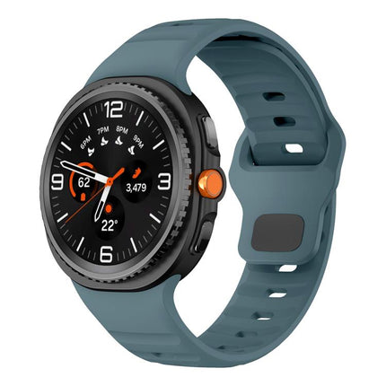 Wave Reverse Buckle Silicone Watch Band