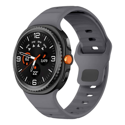 Wave Reverse Buckle Silicone Watch Band, For Samsung Galaxy Watch8 / Watch8 Classic - DealBuddy
