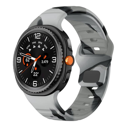 Wave Reverse Buckle Silicone Watch Band