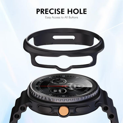 ENKAY Hat-Prince  2 in 1 Solid Color PC Watch Cover with Full Coverage PMMA Soft Film, For Samsung Galaxy Watch8 Classic 46mm - DealBuddy