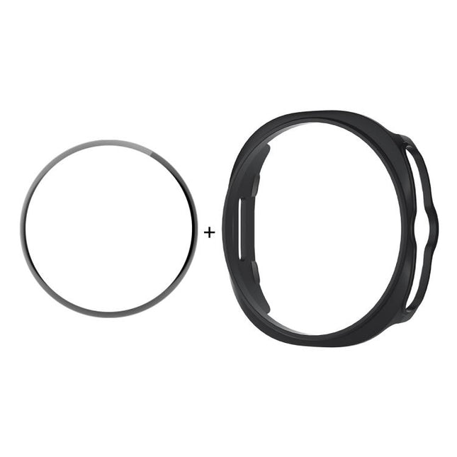 ENKAY Hat-Prince  2 in 1 Solid Color PC Watch Cover with Full Coverage PMMA Soft Film, For Samsung Galaxy Watch8 Classic 46mm - DealBuddy