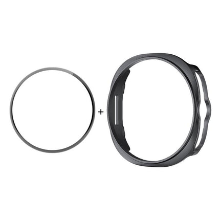 ENKAY Hat-Prince  2 in 1 Solid Color PC Watch Cover with Full Coverage PMMA Soft Film, For Samsung Galaxy Watch8 Classic 46mm - DealBuddy