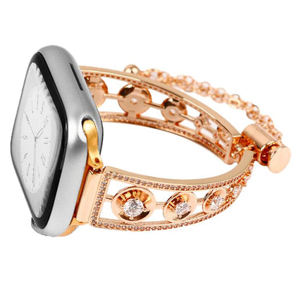 Platinum Star Zirconium Metal Watch Band, For Apple Watch 46mm / 49mm / 45mm / 44mm, For Apple Watch 42mm / 41mm / 40mm / 38mm - DealBuddy