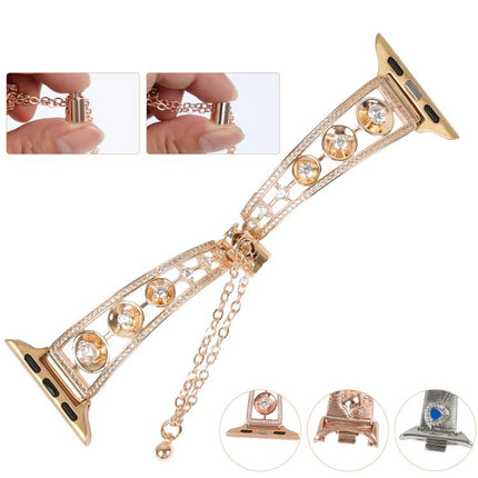 Platinum Star Zirconium Metal Watch Band