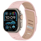 For Apple Watch 46mm / 49mm / 45mm / 44mm / Oxford Pink Rose Gray