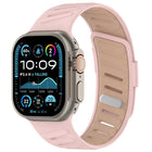 Oblique Buckle Breathable Two-Color Silicone Watch Band, For Apple Watch 46mm / 49mm / 45mm / 44mm - DealBuddy