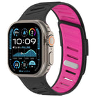 Oblique Buckle Breathable Two-Color Silicone Watch Band