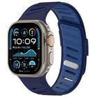 Oblique Buckle Breathable Two-Color Silicone Watch Band