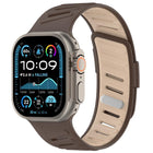 Oblique Buckle Breathable Two-Color Silicone Watch Band