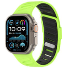 Oblique Buckle Breathable Two-Color Silicone Watch Band