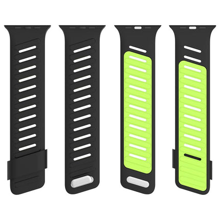 Oblique Buckle Breathable Two-Color Silicone Watch Band, For Apple Watch 46mm / 49mm / 45mm / 44mm - DealBuddy