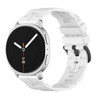 Black Buckle Round Tail Silicone Watch Band