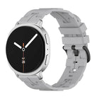 Black Buckle Round Tail Silicone Watch Band