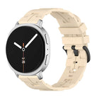 Black Buckle Round Tail Silicone Watch Band