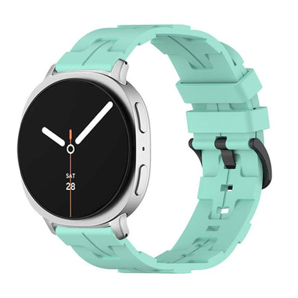Black Buckle Round Tail Silicone Watch Band