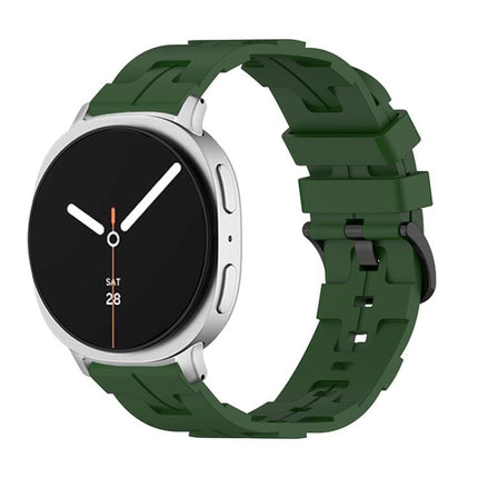 Black Buckle Round Tail Silicone Watch Band, For Samsung Galaxy Watch8 / Watch8 Classic - DealBuddy