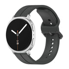Colorful Buckle Grooved Silicone Watch Band